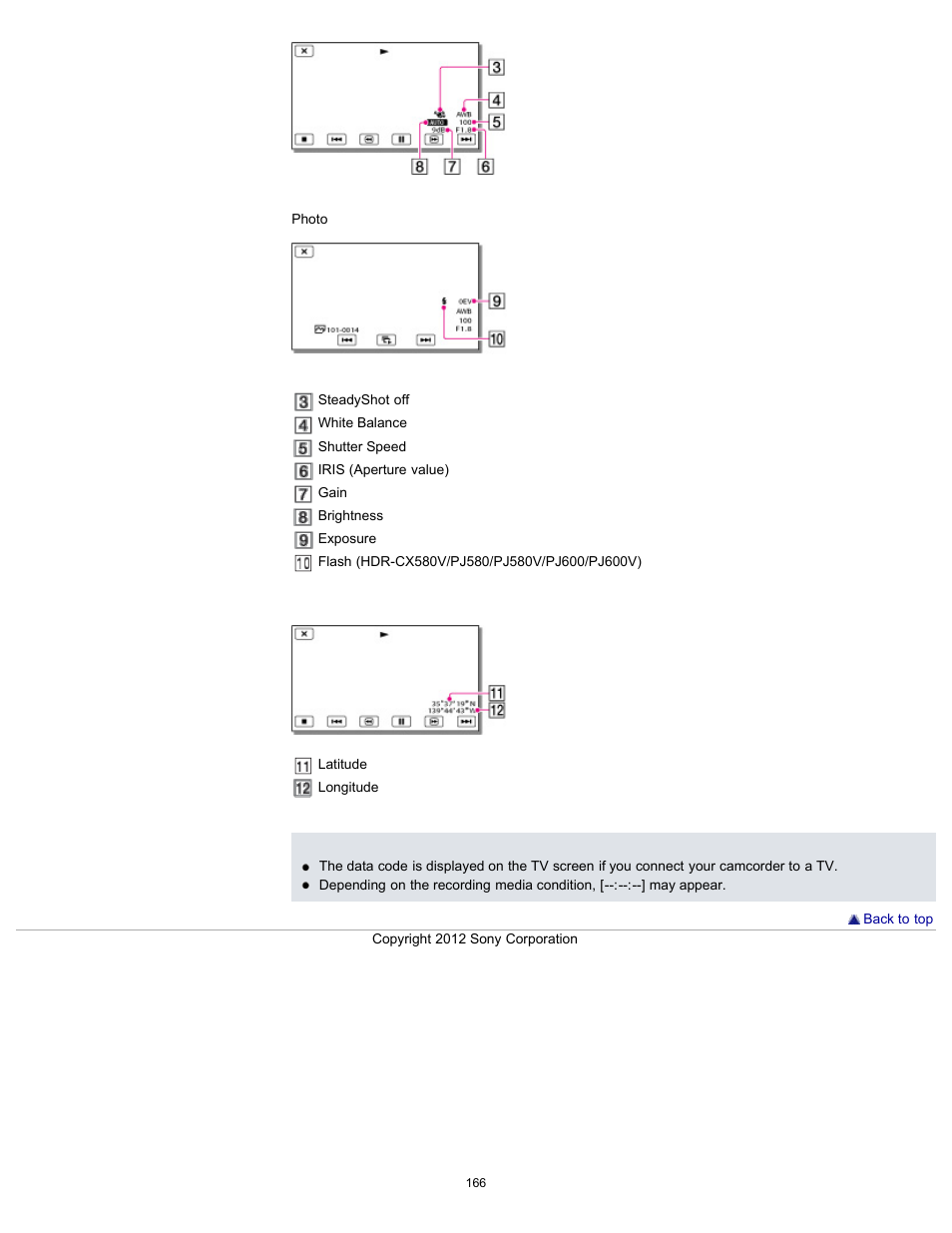 Sony HDR-PJ580V User Manual | Page 175 / 257