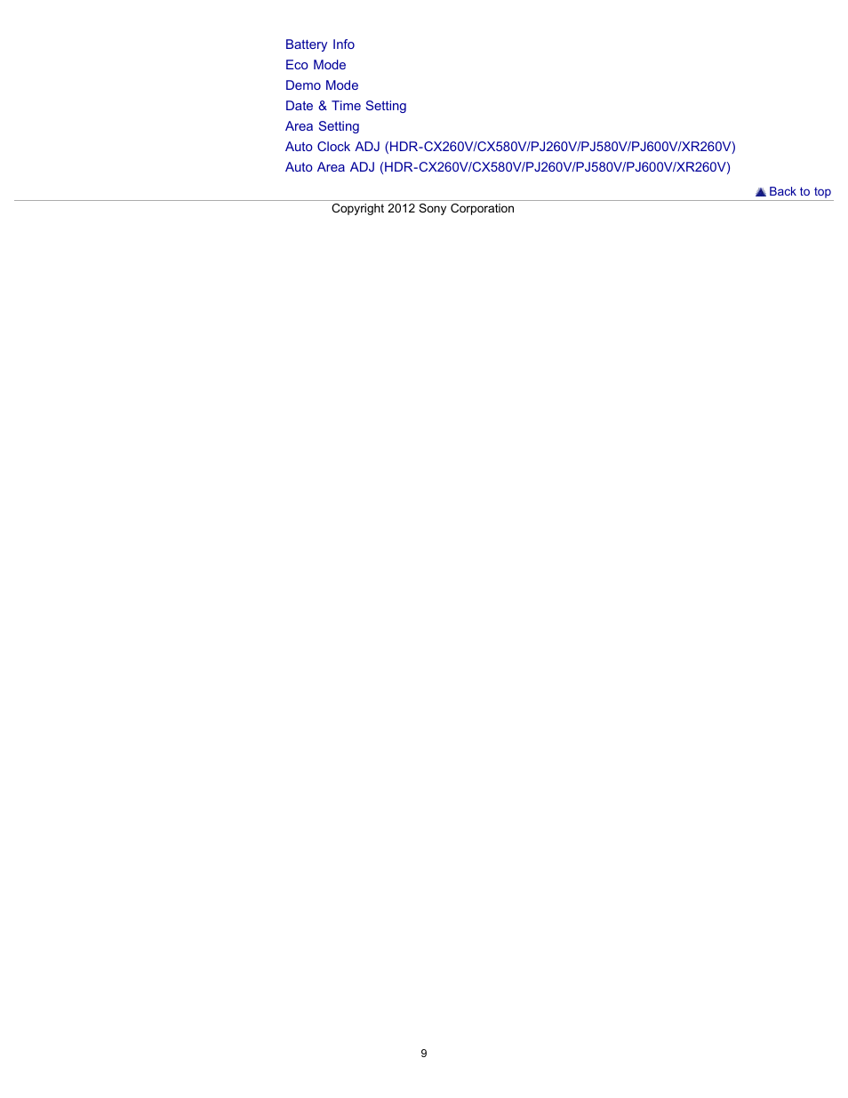 Sony HDR-PJ580V User Manual | Page 18 / 257