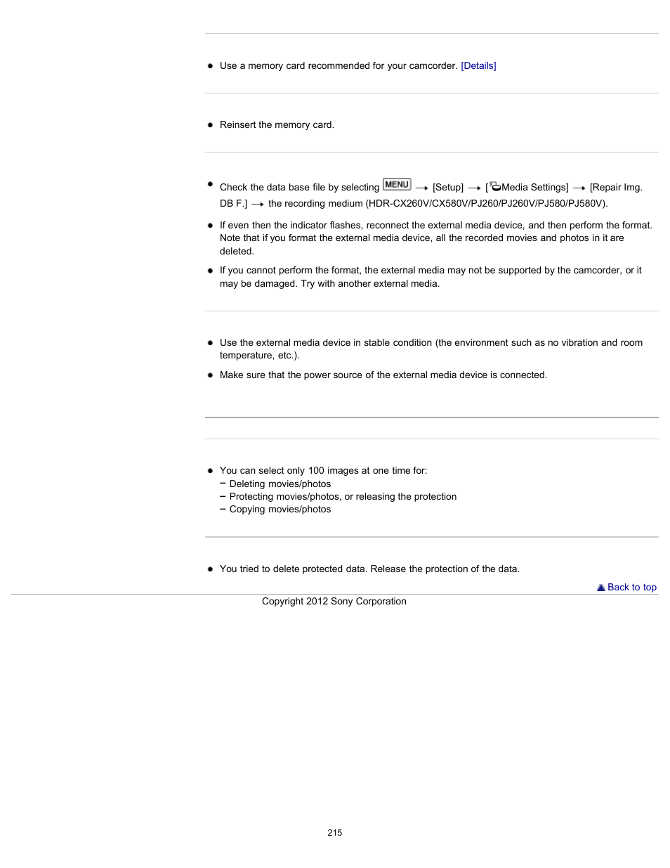 Other | Sony HDR-PJ580V User Manual | Page 224 / 257