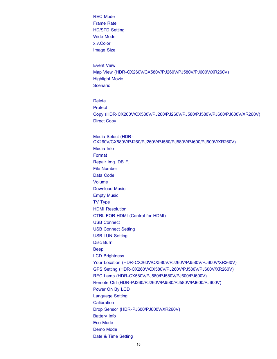 Sony HDR-PJ580V User Manual | Page 24 / 257