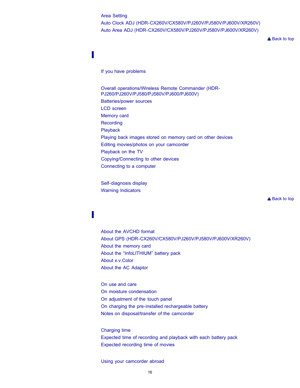 Sony HDR-PJ580V User Manual | Page 25 / 257