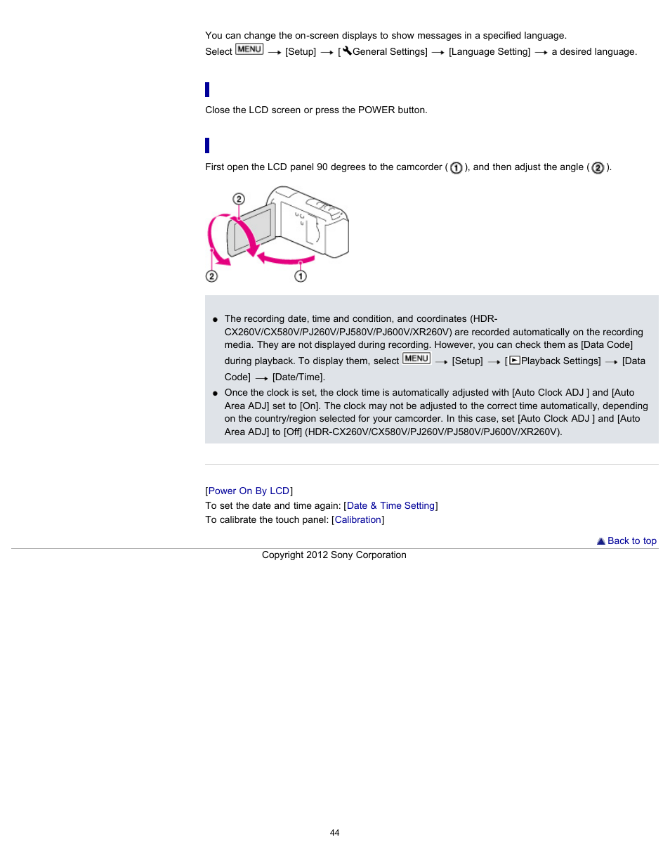 Sony HDR-PJ580V User Manual | Page 53 / 257