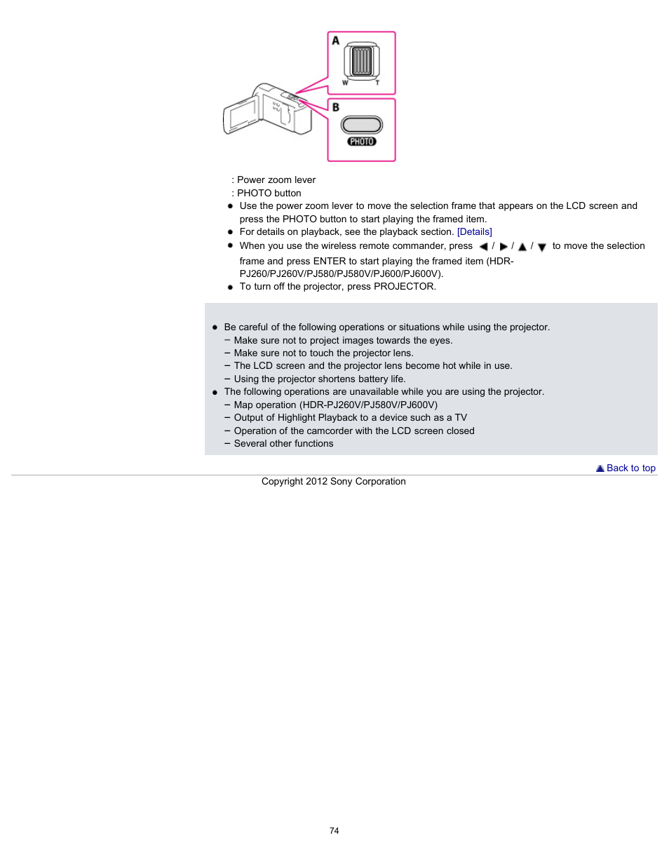 Sony HDR-PJ580V User Manual | Page 83 / 257