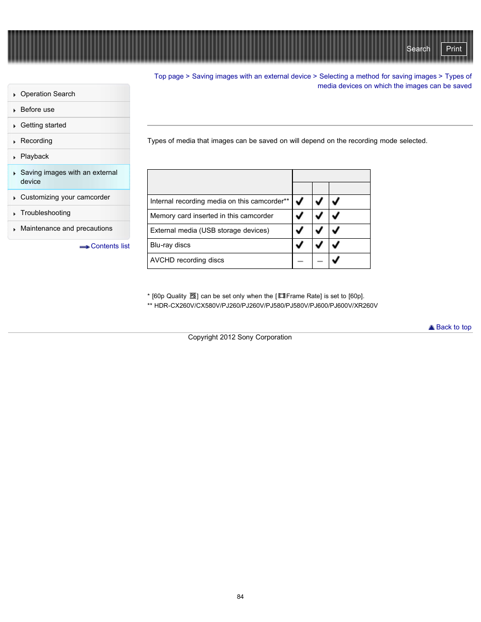 Handycam" user guide | Sony HDR-PJ580V User Manual | Page 93 / 257