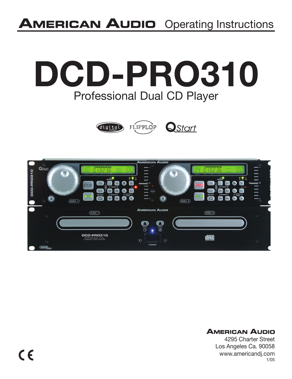 American Audio DCD-PRO310 User Manual | 23 pages