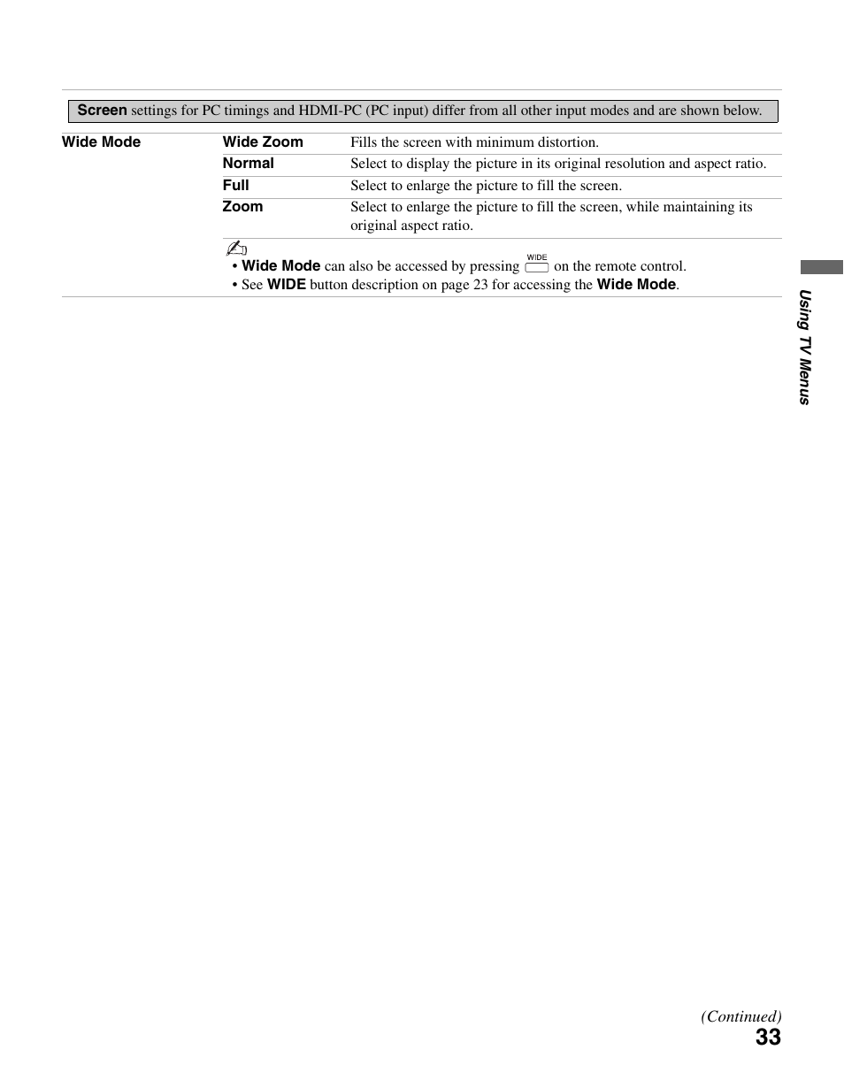 Sony KDL-46SL140 User Manual | Page 33 / 48