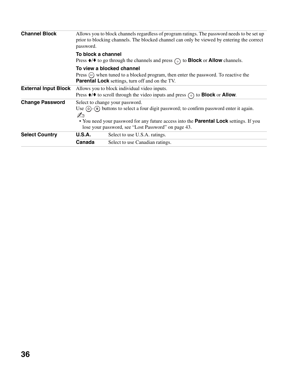 Sony KDL-46SL140 User Manual | Page 36 / 48