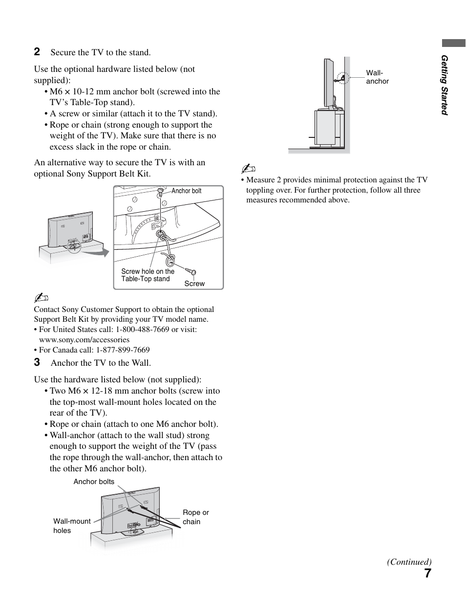 Sony KDL-46SL140 User Manual | Page 7 / 48