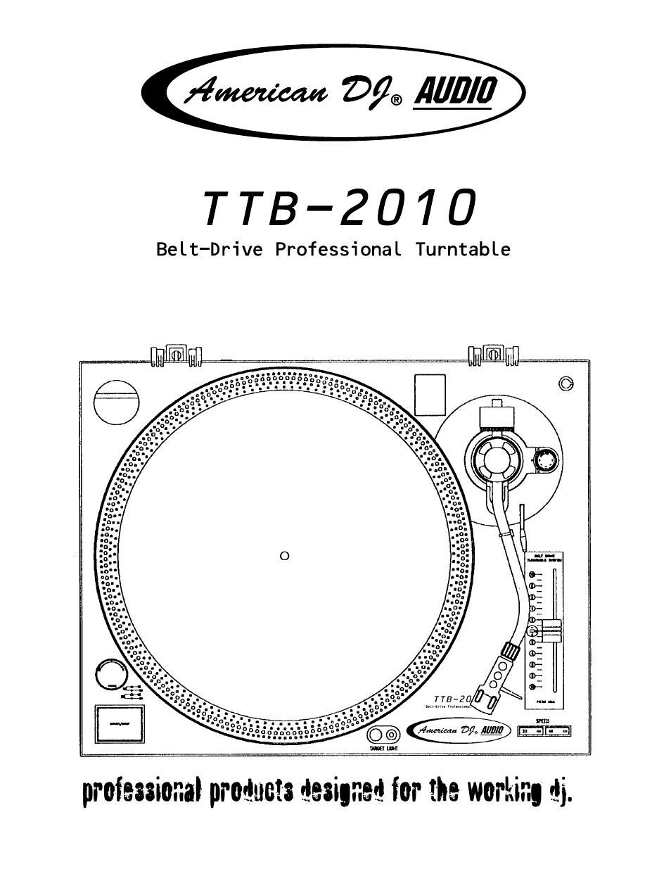 American Audio TTB-2010 User Manual | 4 pages