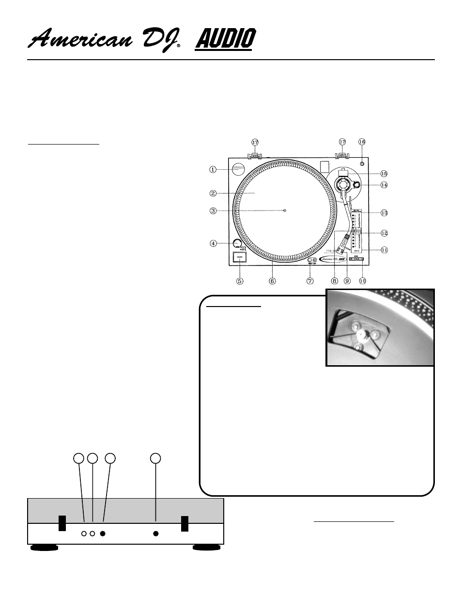 User instructions, Caution | American Audio TTB-2010 User Manual | Page 2 / 4