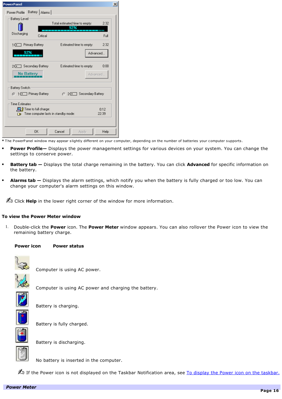 Sony PCG-GRT100K User Manual | Page 16 / 240