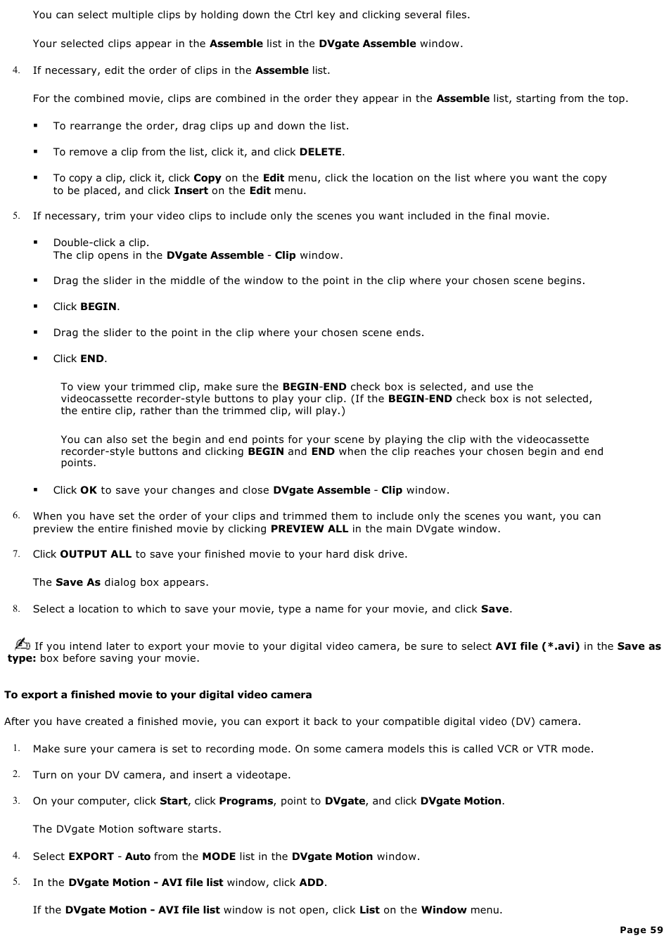 Sony PCG-GRT100K User Manual | Page 59 / 240