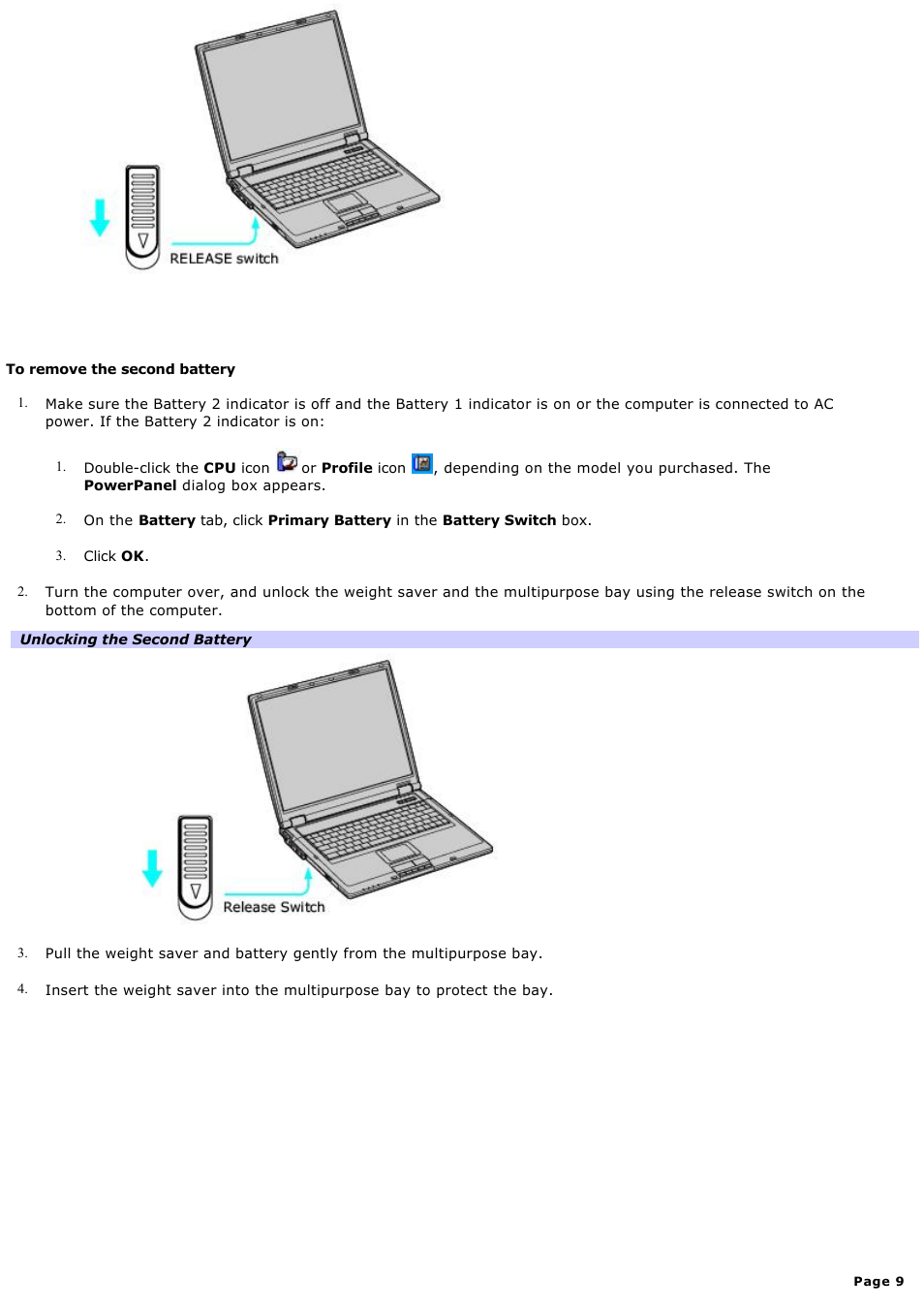 Sony PCG-GRT100K User Manual | Page 9 / 240