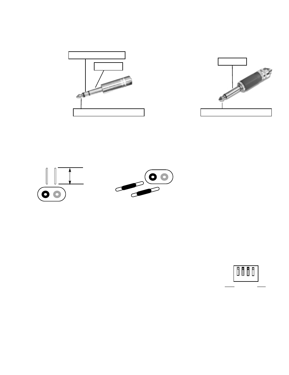 Inputs outputs, Limiter, Low cut filter | Banana jack connection) | American Audio V3000/V2000 User Manual | Page 6 / 8