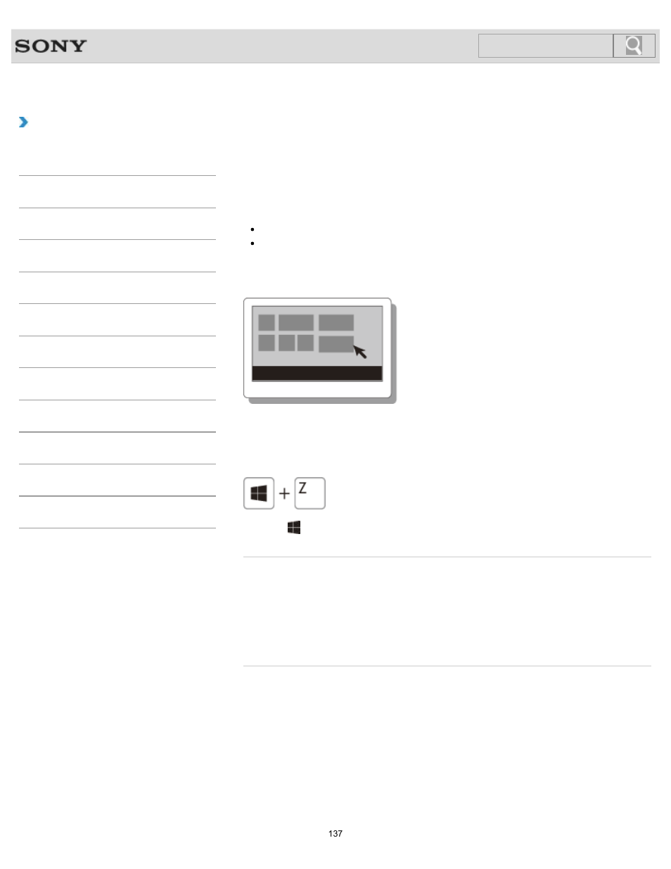 Opening the app menu, How to use | Sony SVE1413 User Manual | Page 137 / 382