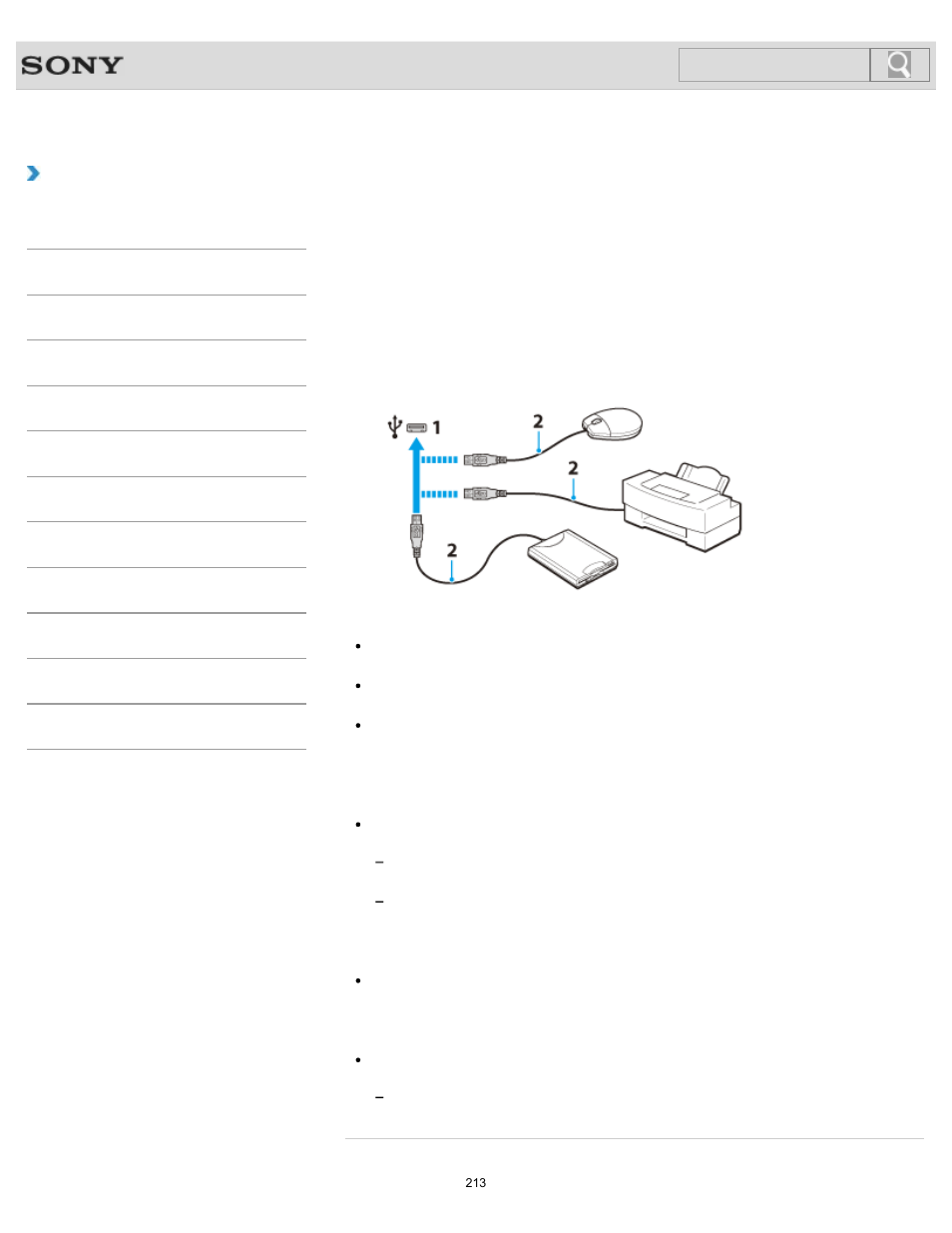 Connecting a usb device, Details, How to use | Sony SVE1413 User Manual | Page 213 / 382