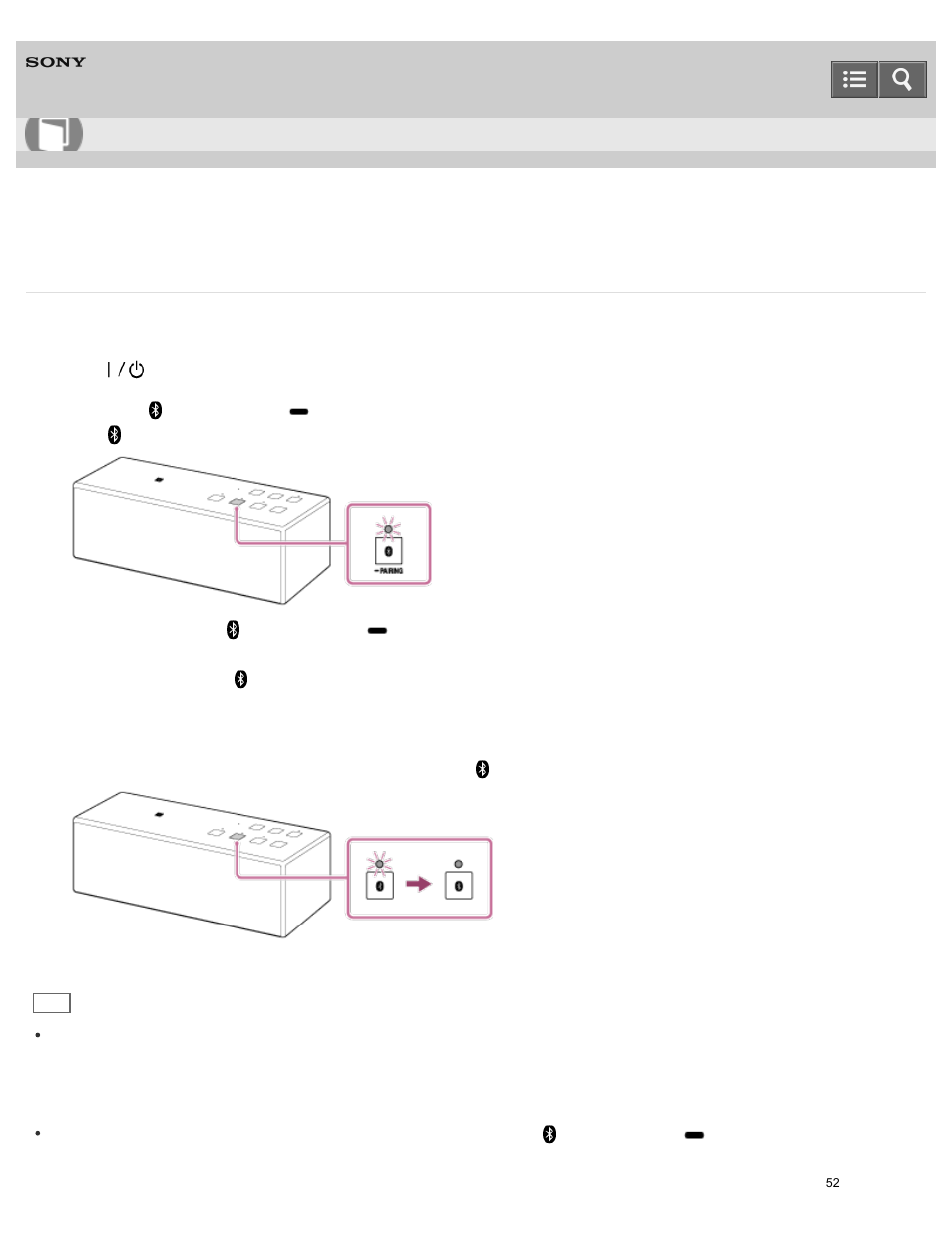 Connecting with a paired bluetooth device, Help guide | Sony SRS-X3 User Manual | Page 56 / 93