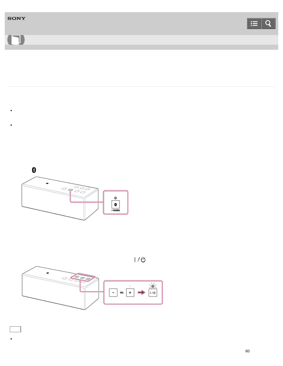 Help guide | Sony SRS-X3 User Manual | Page 64 / 93