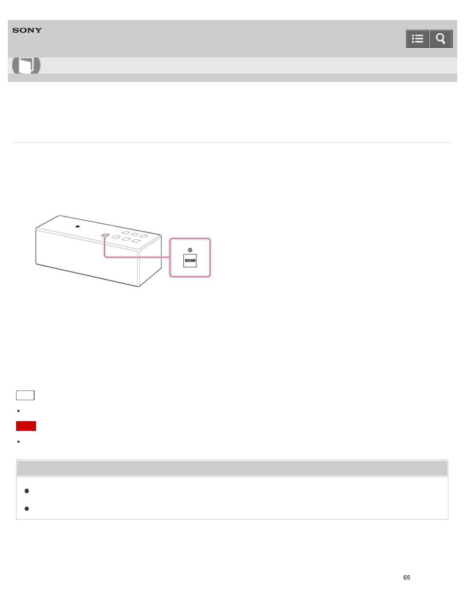 Enjoying the surround effects, Help guide | Sony SRS-X3 User Manual | Page 69 / 93