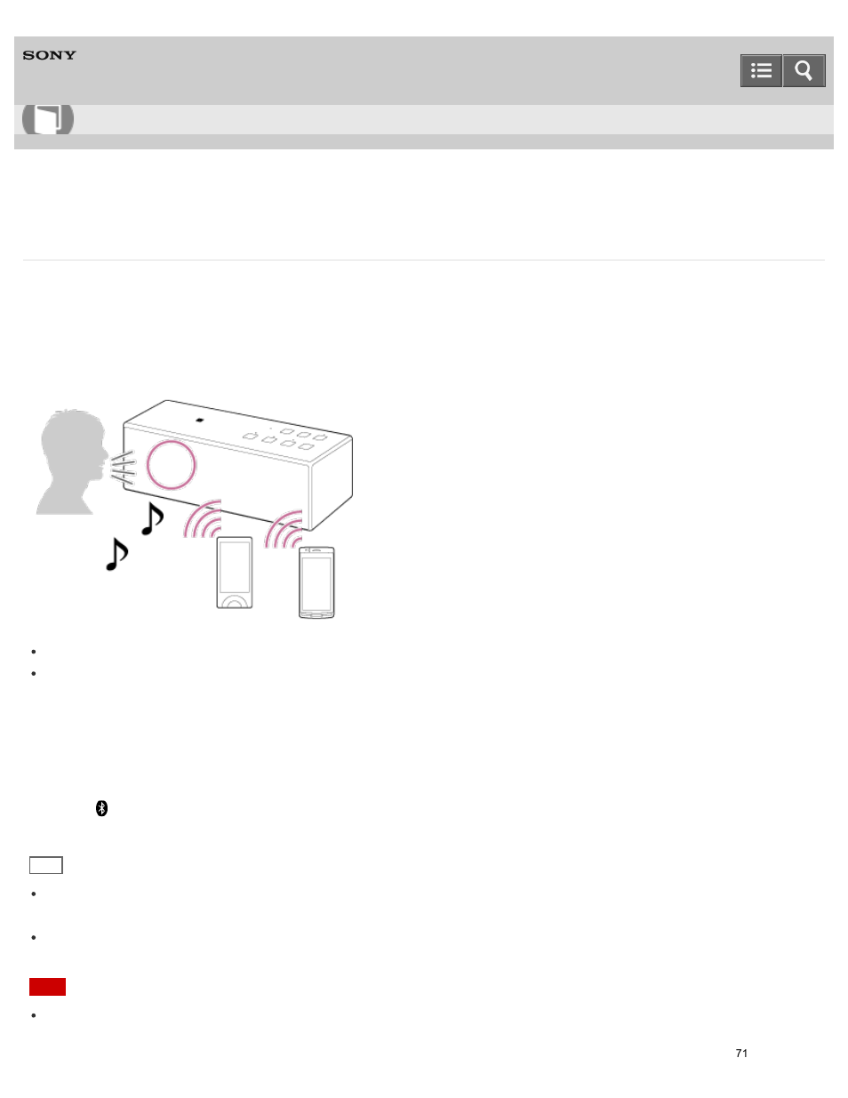 Help guide | Sony SRS-X3 User Manual | Page 75 / 93