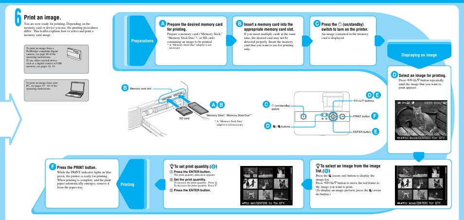 Print an image | Sony DPP-FP55 User Manual | Page 2 / 2