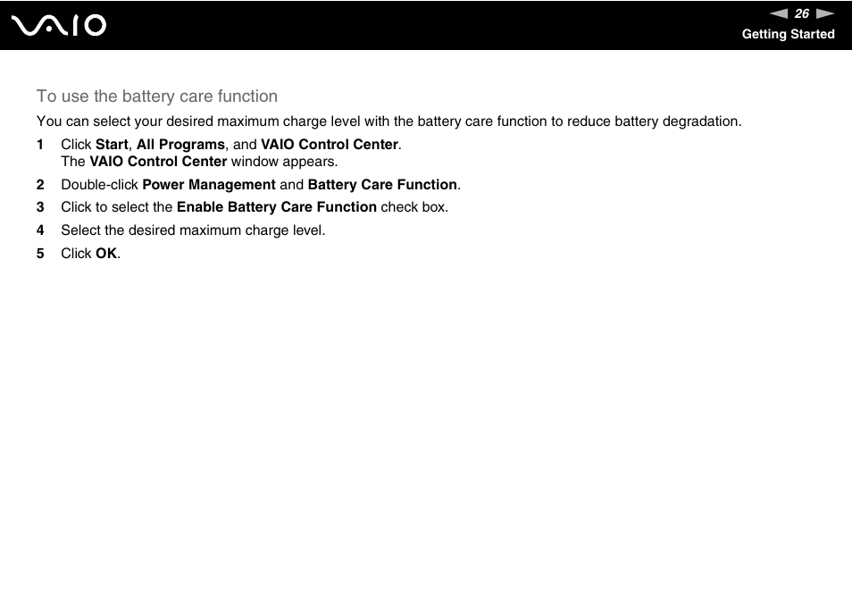 Sony VGN-CR490EBL User Manual | Page 26 / 200