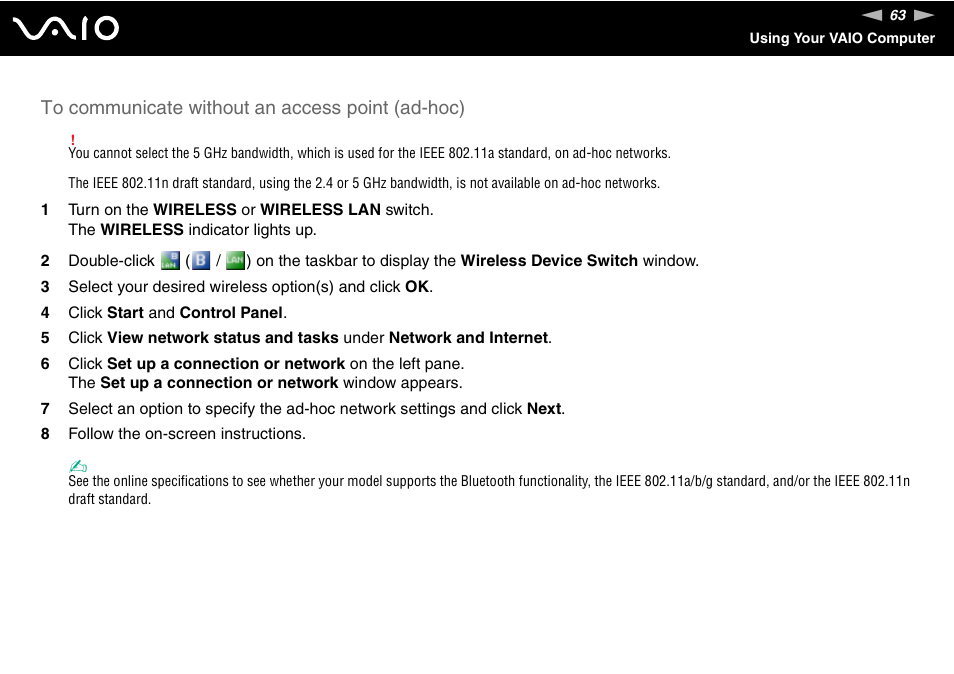 Sony VGN-CR490EBL User Manual | Page 63 / 200