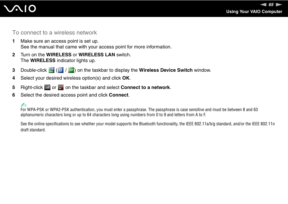 Sony VGN-CR490EBL User Manual | Page 65 / 200