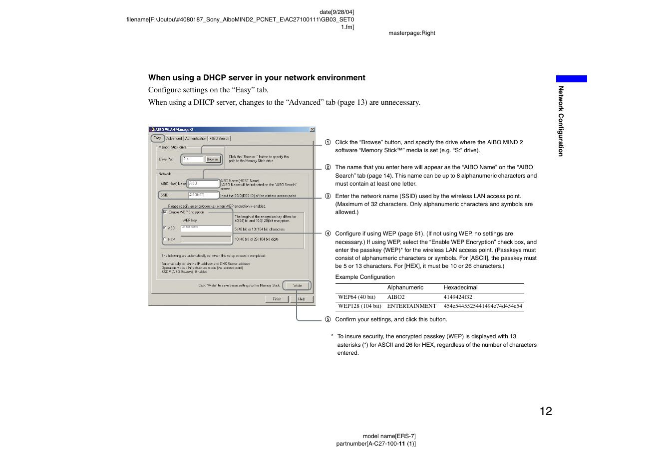 Sony ERS-7M2 User Manual | Page 12 / 62