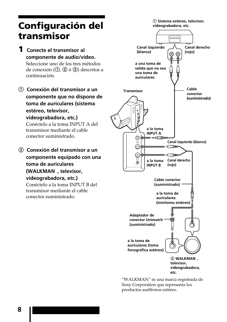 Configuración del transmisor | Sony MDR-IF540RK User Manual | Page 36 / 44