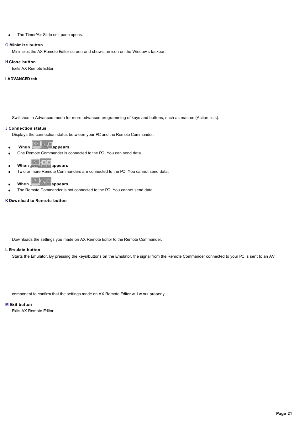 Sony RM-AX4000 User Manual | Page 21 / 118