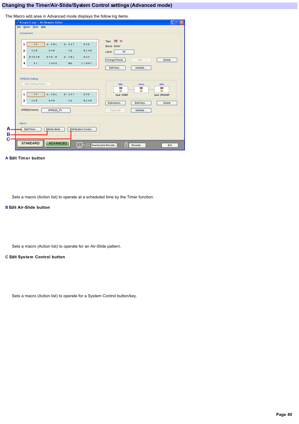 Sony RM-AX4000 User Manual | Page 80 / 118