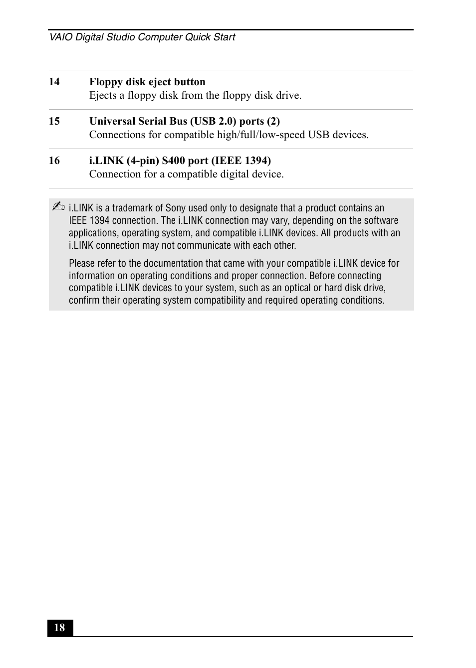 Sony PCV-RZ20CP User Manual | Page 18 / 64