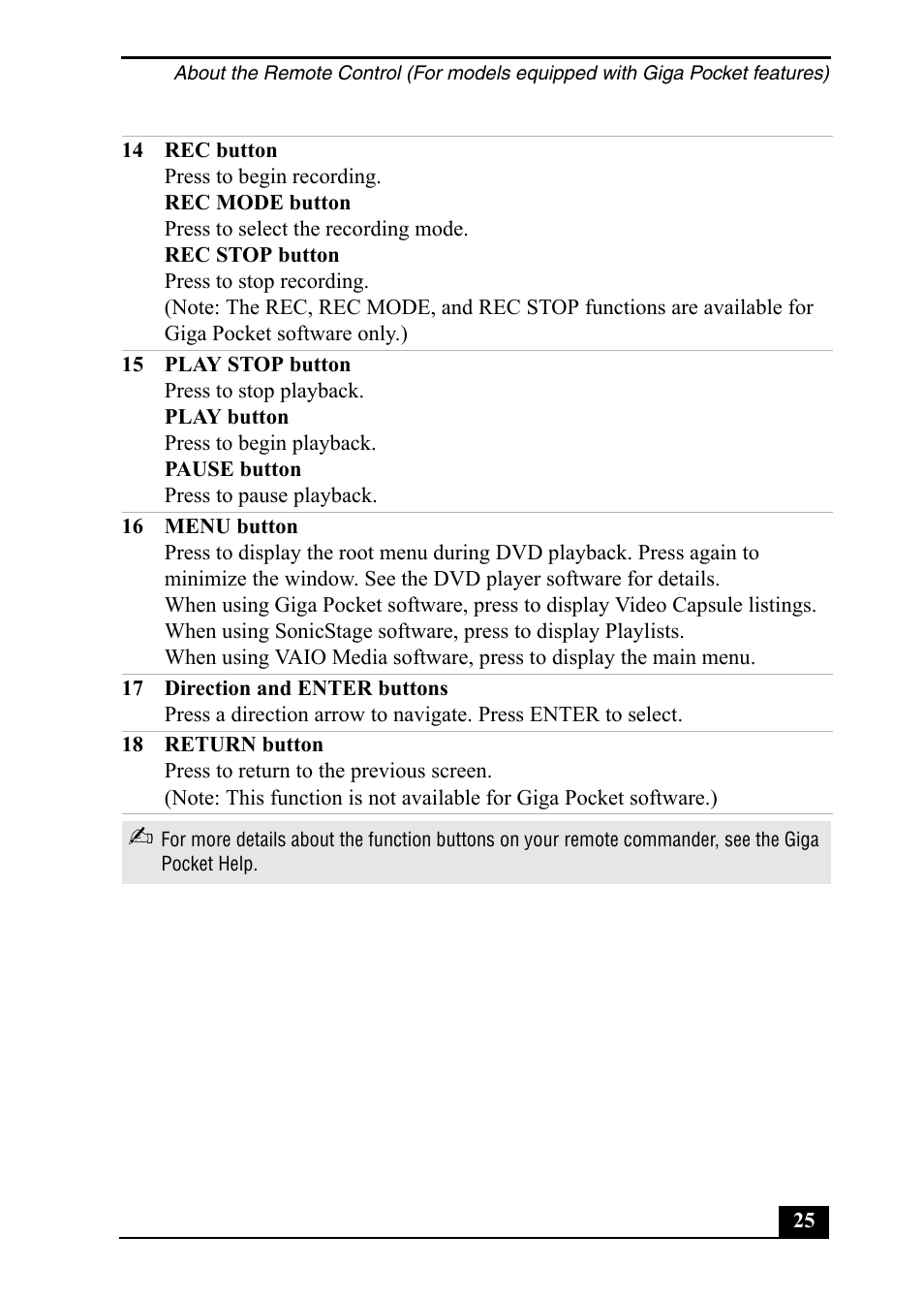 Sony PCV-RZ20CP User Manual | Page 25 / 64
