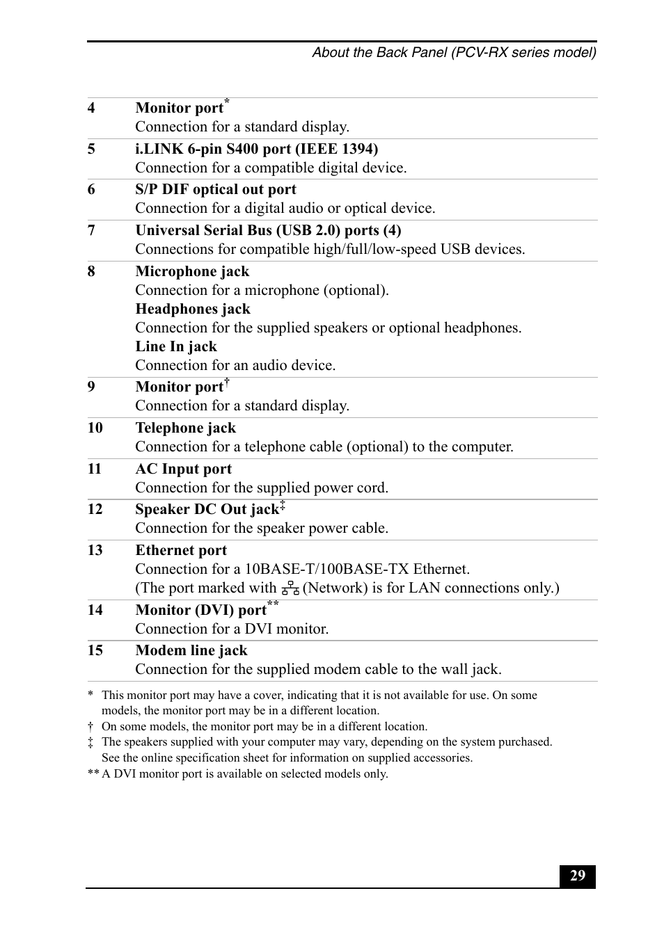 Sony PCV-RZ20CP User Manual | Page 29 / 64