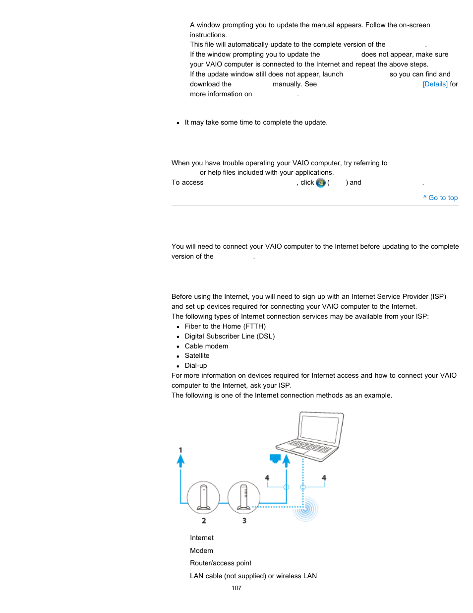 Connecting to the internet, Details | Sony SVE141190X User Manual | Page 107 / 367