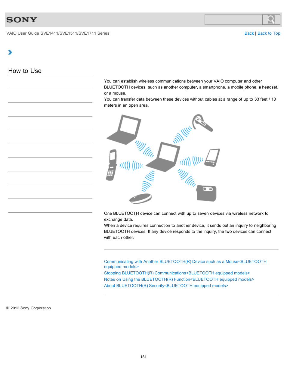 How to use | Sony SVE141190X User Manual | Page 181 / 367