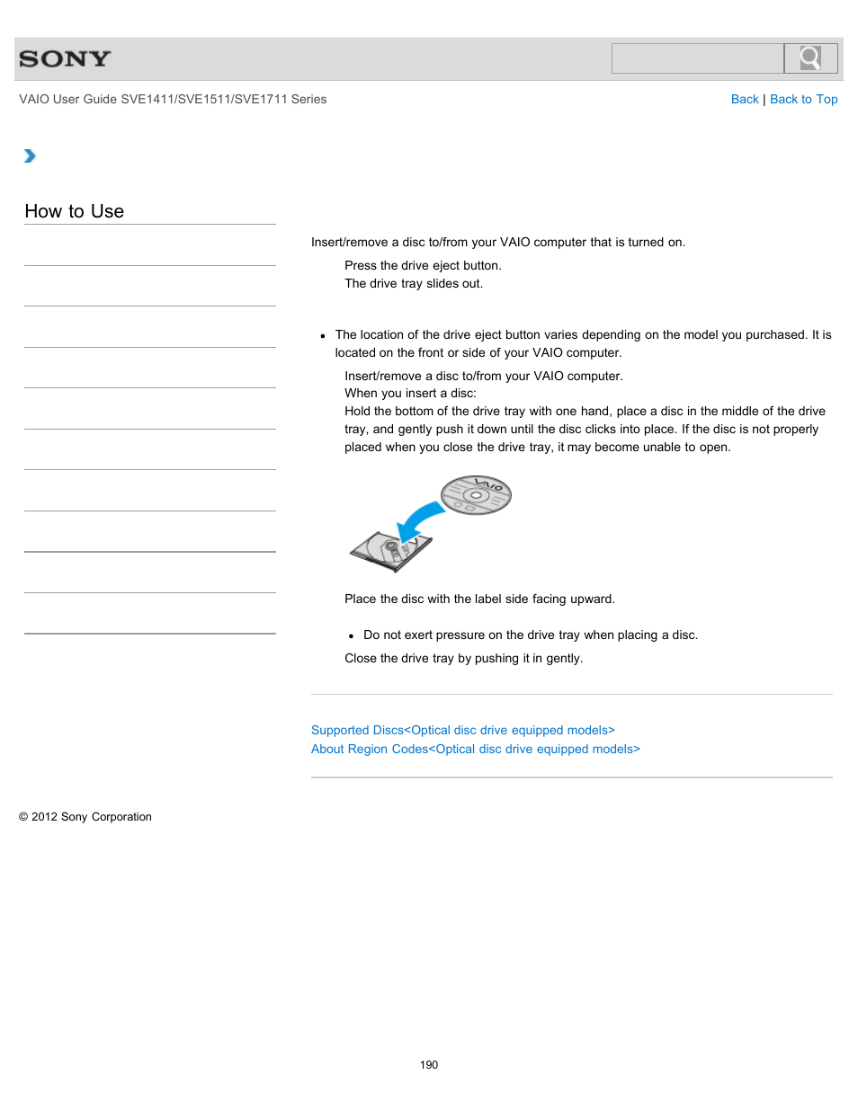 Details, How to use | Sony SVE141190X User Manual | Page 190 / 367