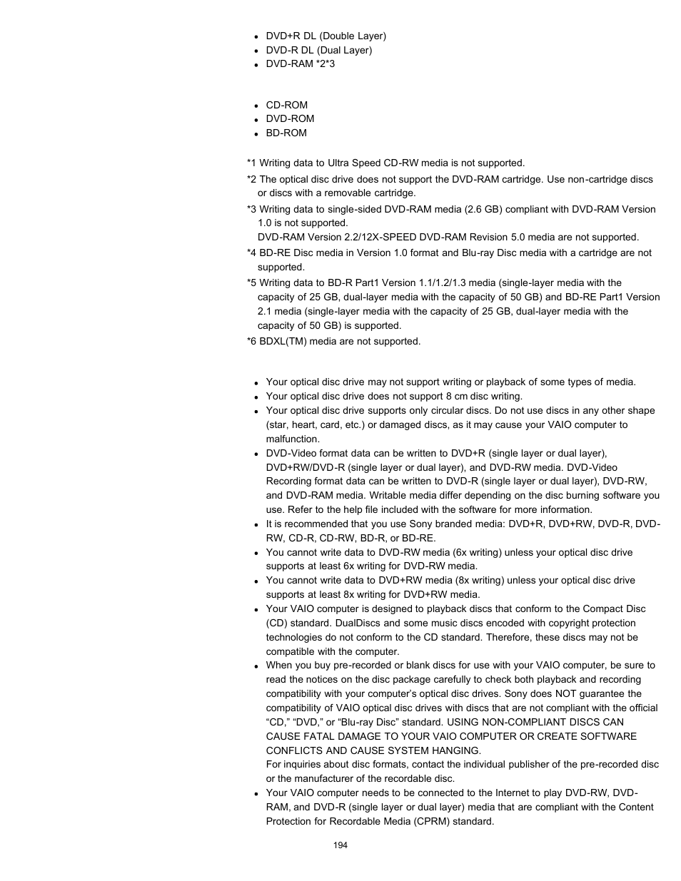 Sony SVE141190X User Manual | Page 194 / 367