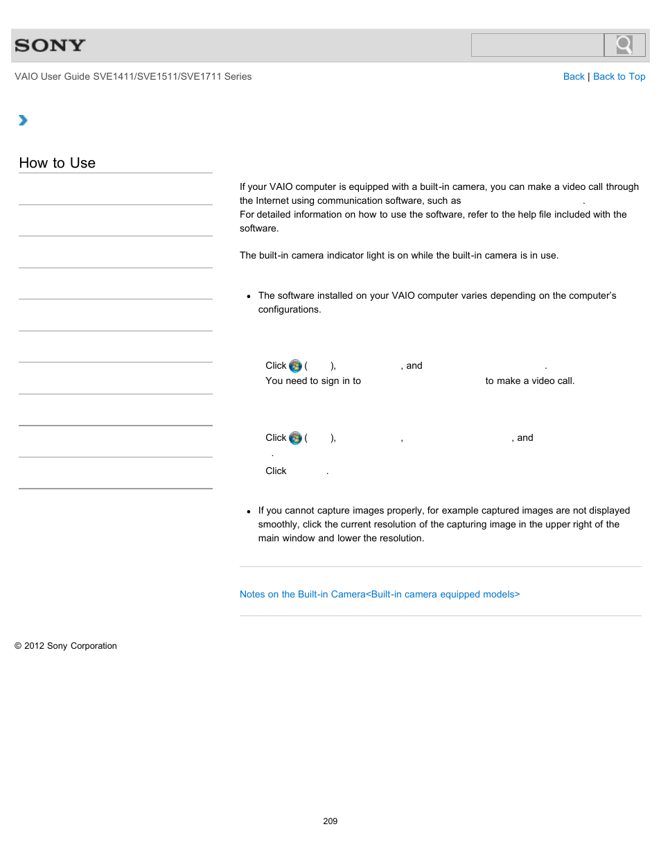 Details, How to use | Sony SVE141190X User Manual | Page 209 / 367