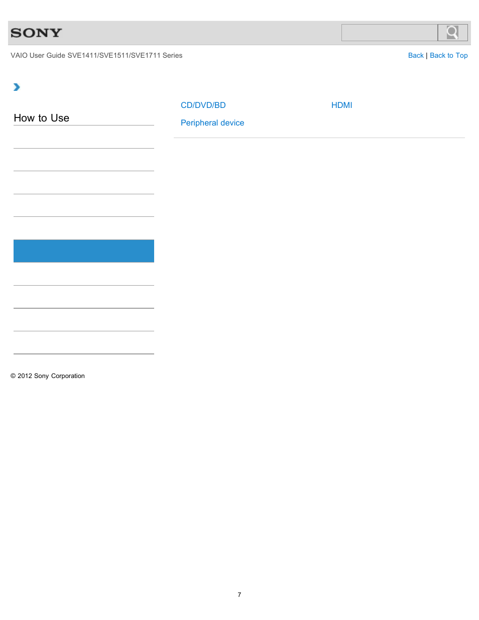 Playback, How to use | Sony SVE141190X User Manual | Page 7 / 367