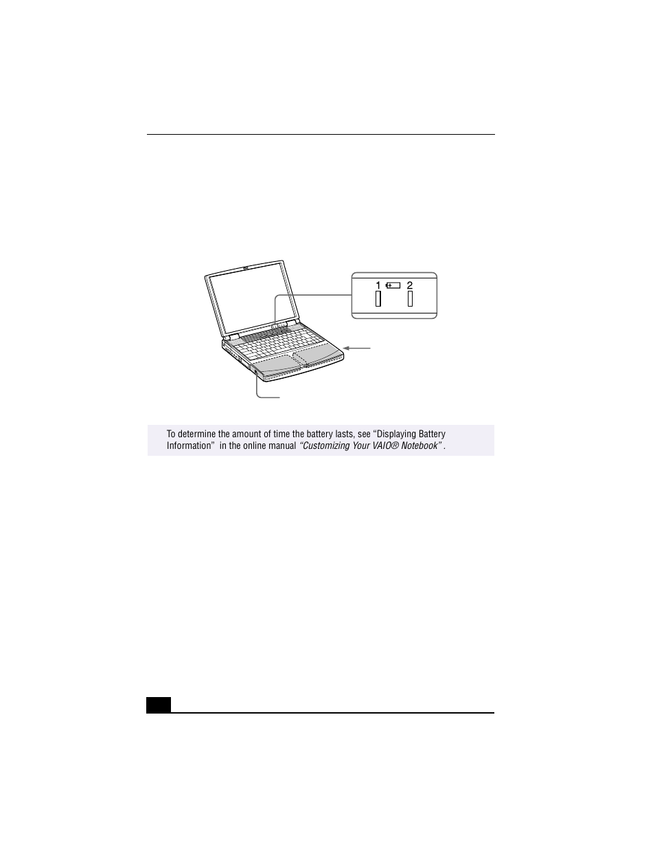 To charge the second battery pack, Charging the second battery, To remove the second battery pack | Sony PCG-F640 User Manual | Page 54 / 122