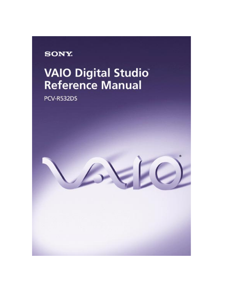 Sony PCV-R532DS User Manual | 114 pages