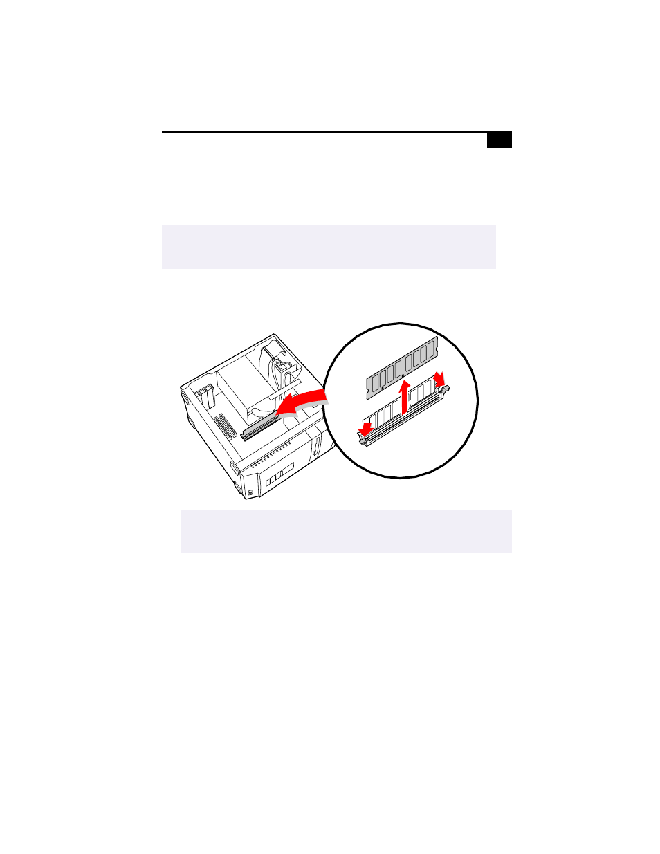 Removing a memory module | Sony PCV-R532DS User Manual | Page 45 / 114
