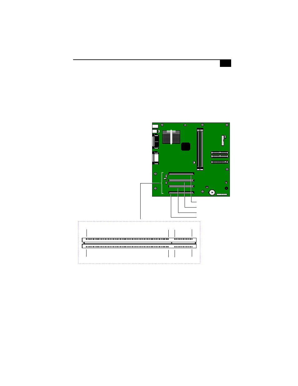 Pci slot connectors, 57 pci slot connectors, System board | Sony PCV-R532DS User Manual | Page 65 / 114