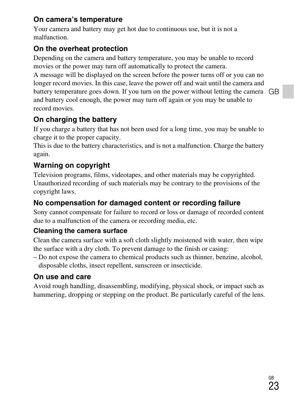 Sony DSC-W610 User Manual | Page 23 / 52