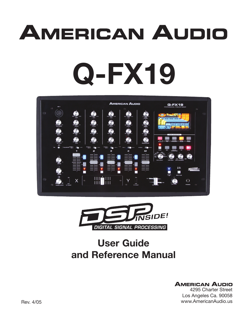 American Audio Q-FX19 User Manual | 24 pages