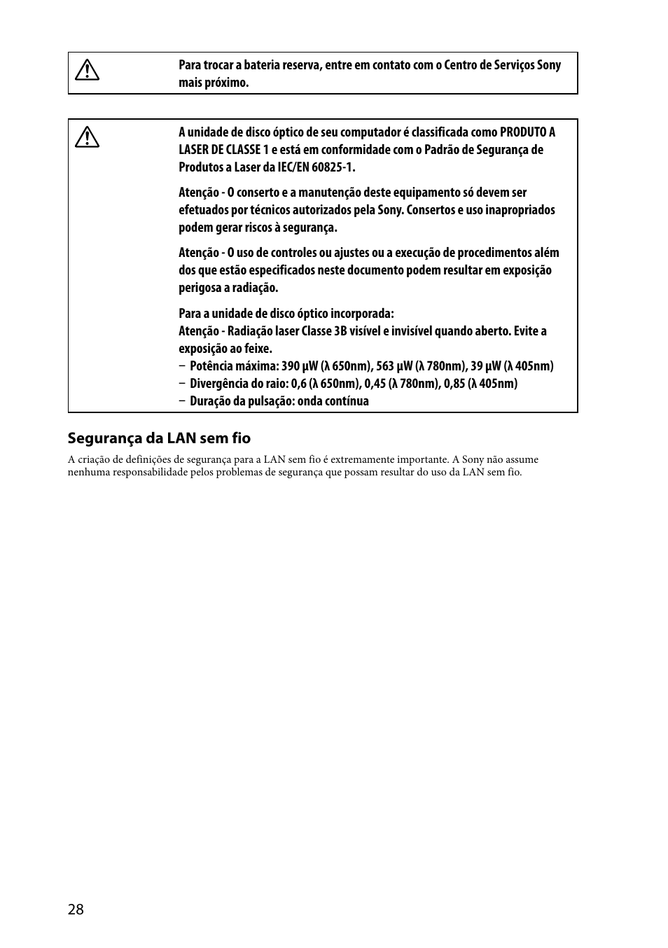 Sony Vaio SVE151 Series User Manual | Page 28 / 36