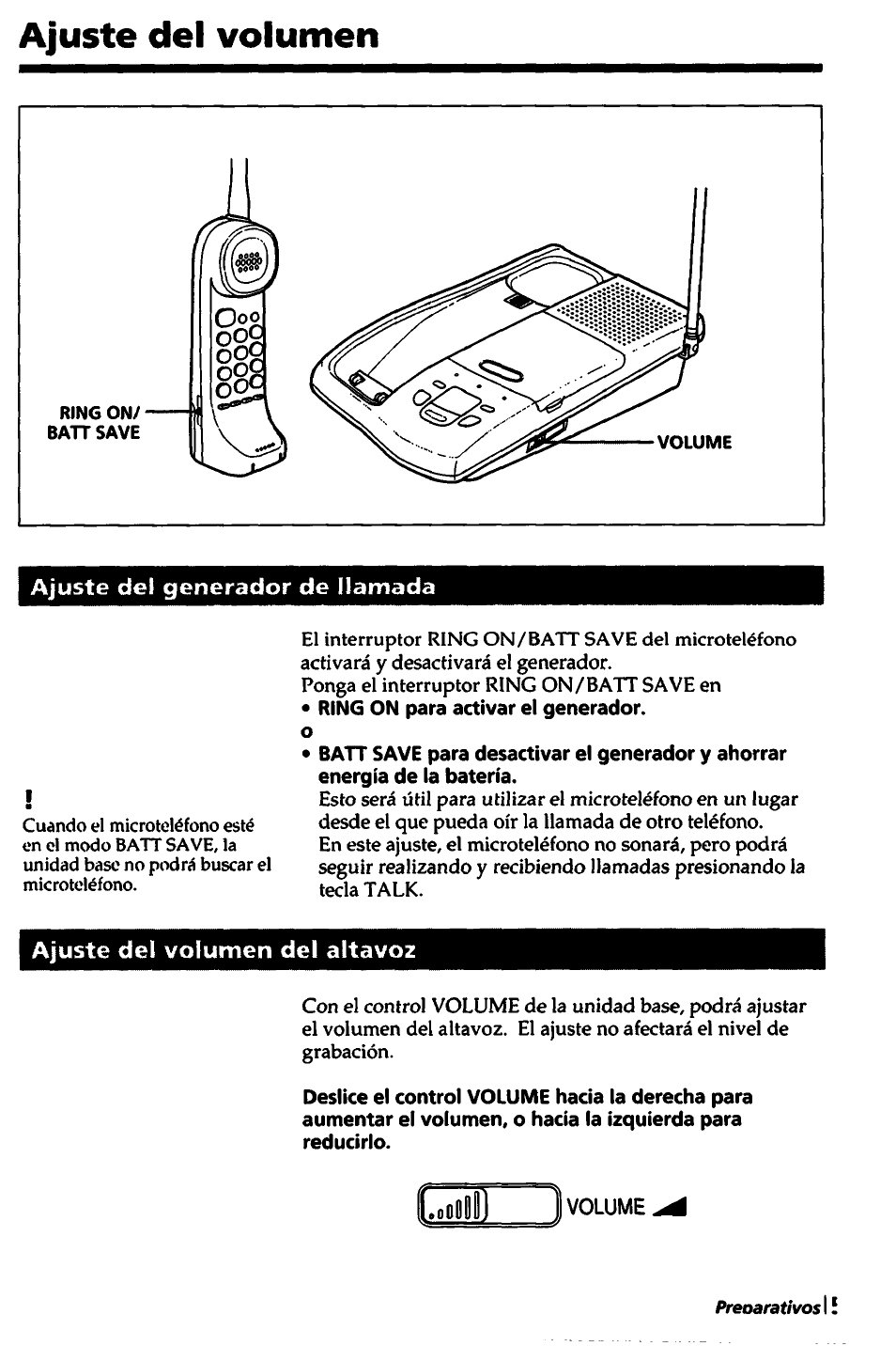 Ajuste del volumen, О|и) ) | Sony SPP-A450 User Manual | Page 59 / 86