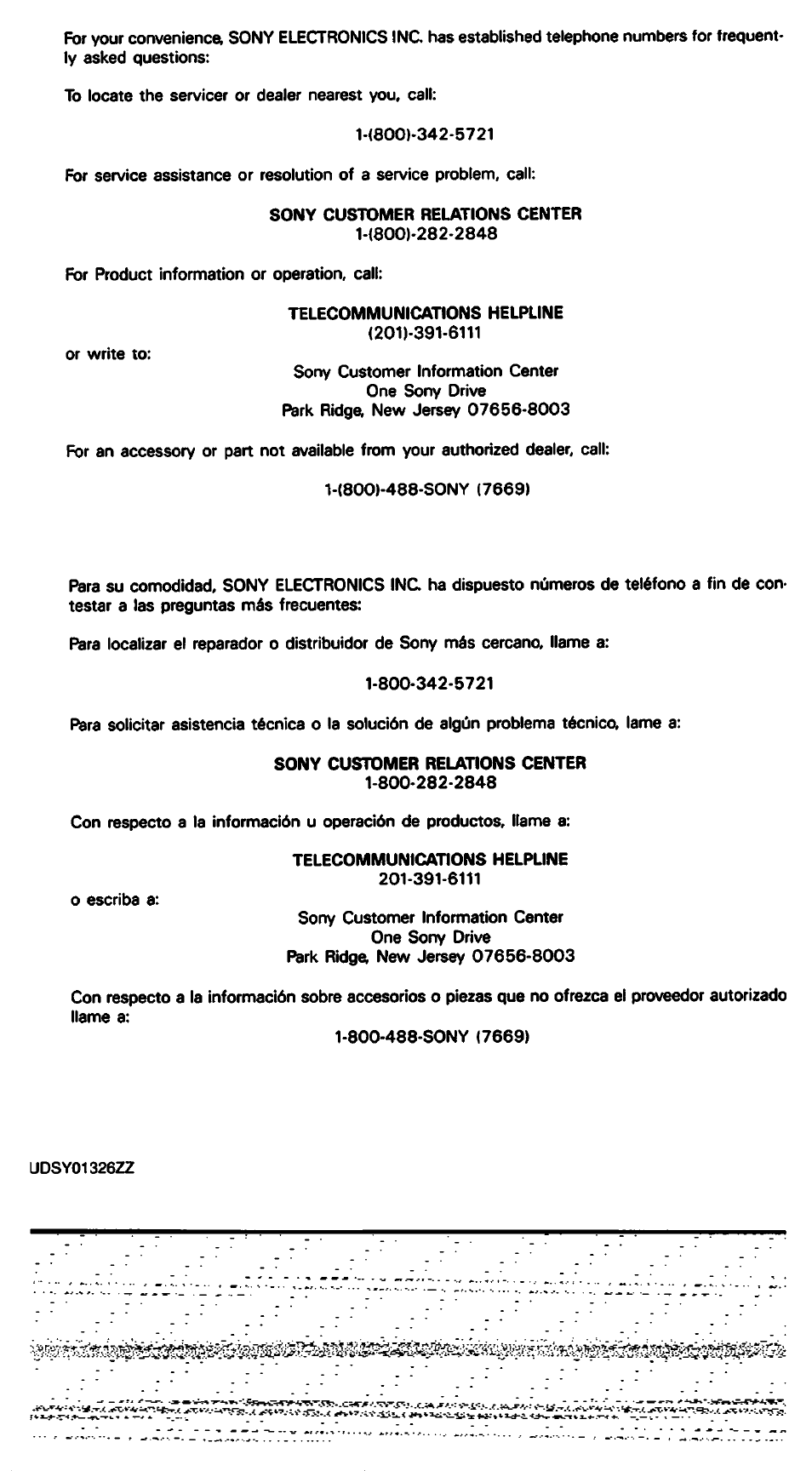 Sony SPP-A450 User Manual | Page 86 / 86